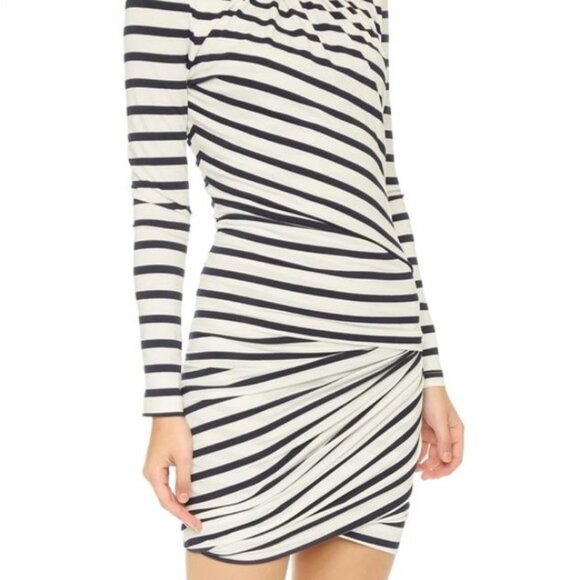 Torn by Ronny Kobo Dress Striped Jersey Knit Bodycon Dress Size Small - Picture 2 of 11